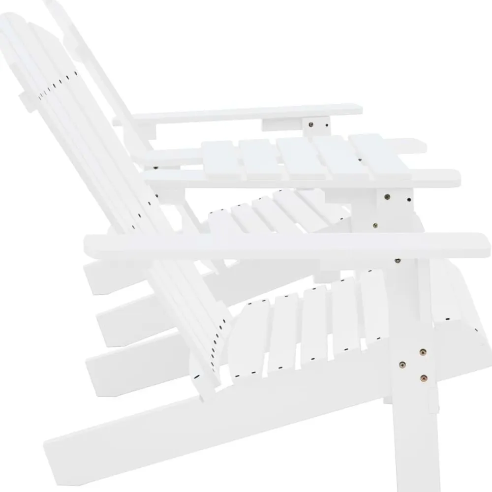 Sale FinePRICE Adirondack-puutarhatuoli täysi kuusi valkoinen