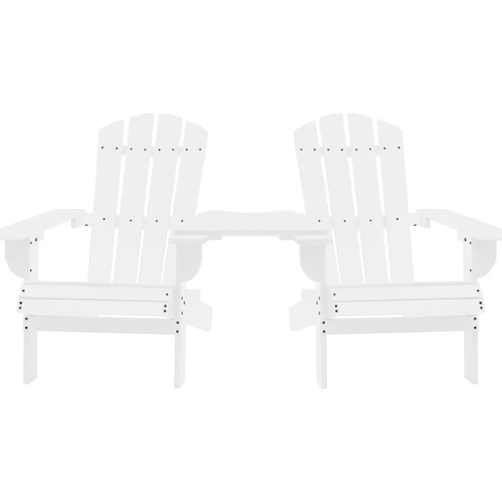 Sale FinePRICE Adirondack-puutarhatuoli täysi kuusi valkoinen