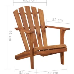 Online FinePRICE Adirondack-puutarhatuoli 69.5x87x91 cm akaasiapuu