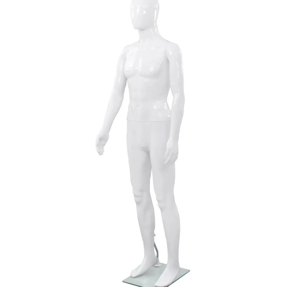 New FinePRICE Aidon kokoinen miesmallinukke lasijalustalla 185cm