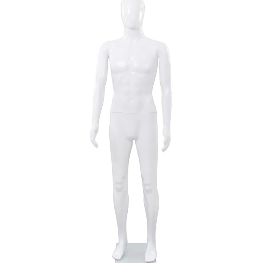 New FinePRICE Aidon kokoinen miesmallinukke lasijalustalla 185cm