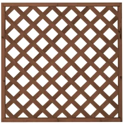 Tammiston puu Aitaelementti Lehto A09R 1200x1200 mm vinoristikko ruskea