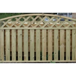 Hot Tammiston puu Aitaelementti Lehtoharju kaareva 1800x980/1130mm painekyllästetty vihreä, 2-laatu