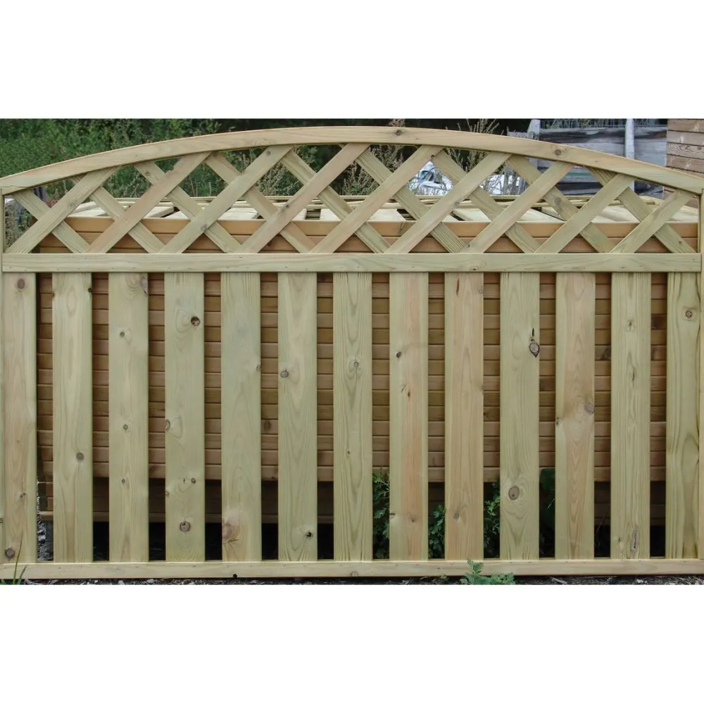 Hot Tammiston puu Aitaelementti Lehtoharju kaareva 1800x980/1130mm painekyllästetty vihreä, 2-laatu