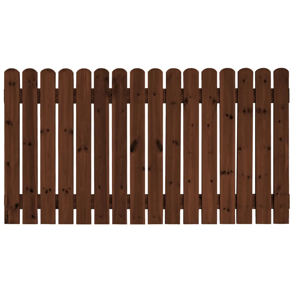 Hot Tammiston puu Aitaelementti Nummi Lux A58R 2000x1100 mm pystylauta 21 mm hienosahattu ruskea