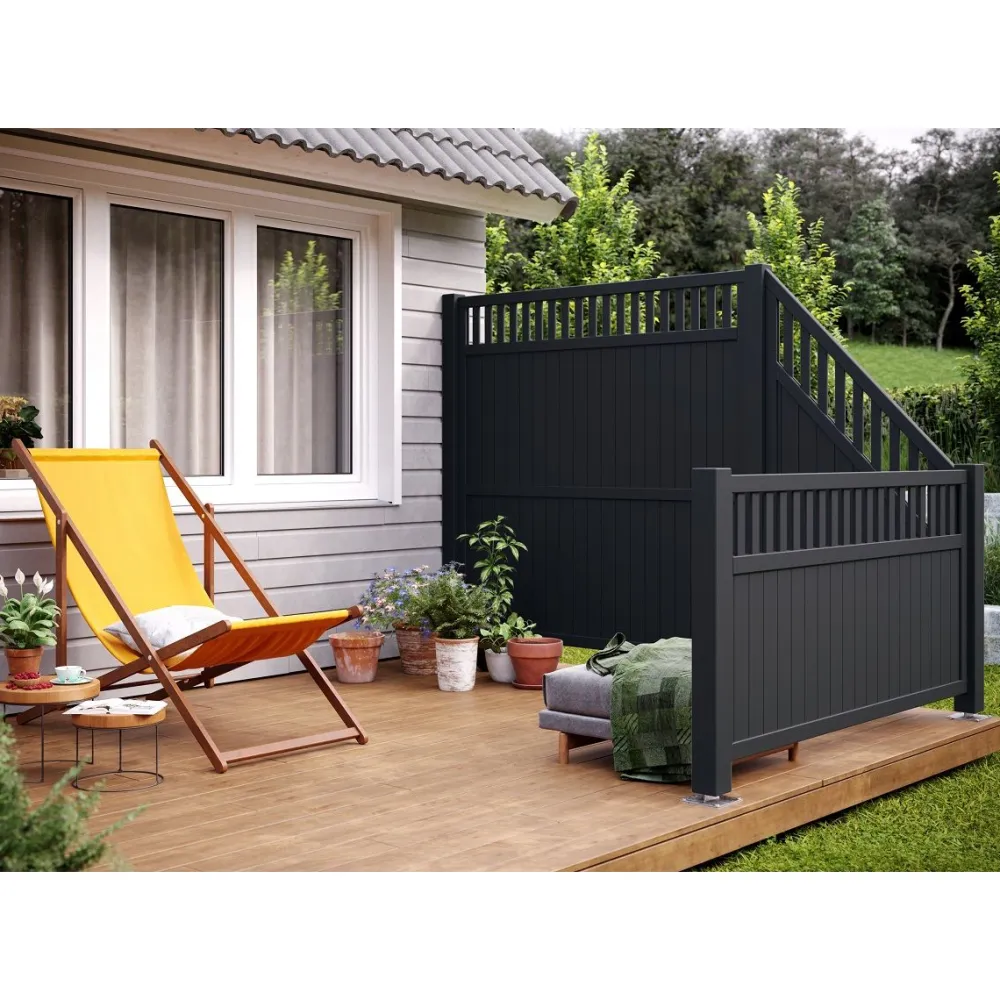Online Palmako Aitaelementti Elke 4 90x180 cm harmaa 5 kpl/pkt