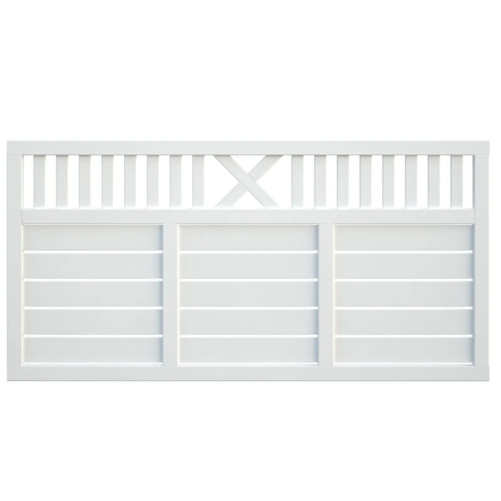 Outlet Palmako Aitaelementti Helis 4 90x180 cm valkoinen 5 kpl/pkt