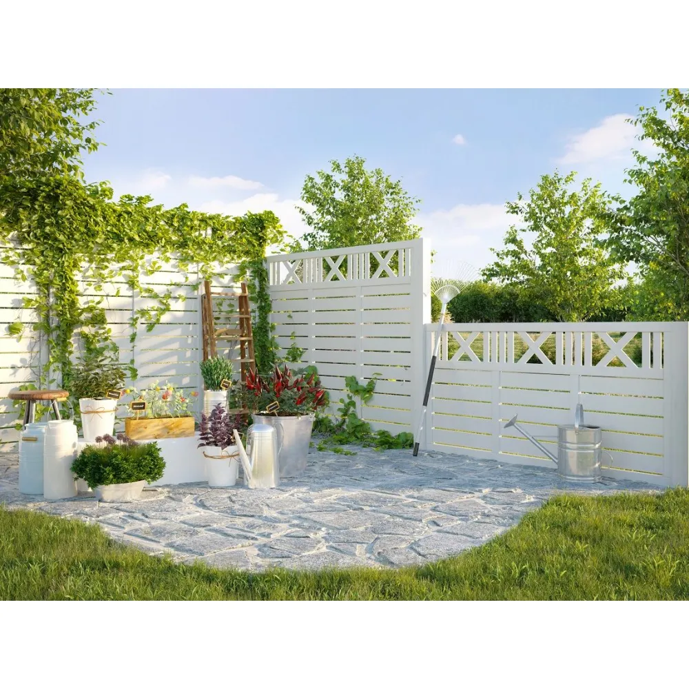 Discount Palmako Aitaelementti Marit 4 90x180 cm valkoinen 5 kpl/pkt