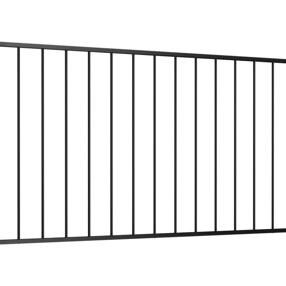 Hot FinePRICE Aitapaneeli jauhemaalattu teräs 1.7x0.75m musta
