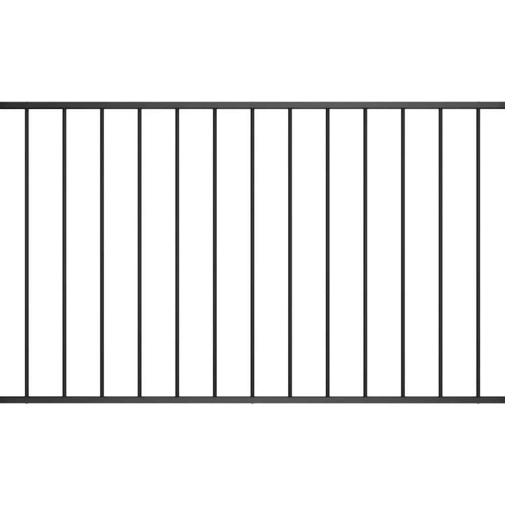 Hot FinePRICE Aitapaneeli jauhemaalattu teräs 1.7x0.75m musta