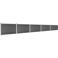 Hot FinePRICE Aitapaneelisarja WPC 526x105 cm musta