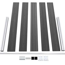 Hot FinePRICE Aitapaneelisarja WPC 526x105 cm musta