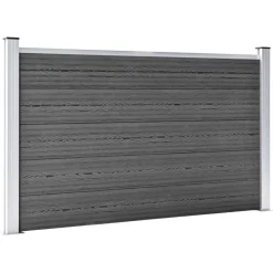 Hot FinePRICE Aitapaneelisarja WPC 526x105 cm musta