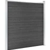 Outlet FinePRICE Aitapaneelisarja WPC 353x186 cm musta