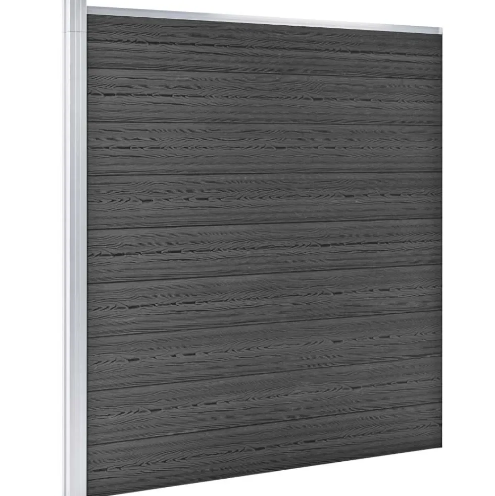 New FinePRICE Aitapaneelisarja WPC 526x186 cm musta