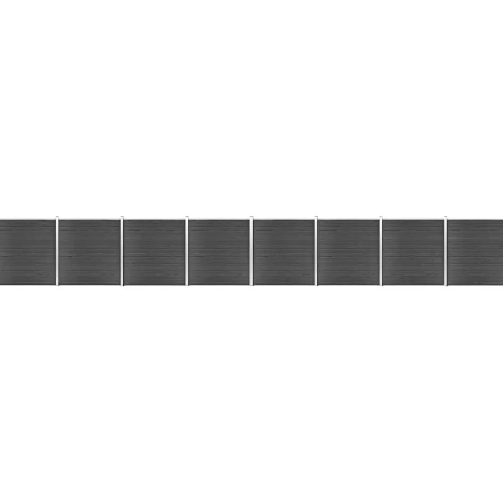 Outlet FinePRICE Aitapaneelisarja WPC 1391x186 cm musta