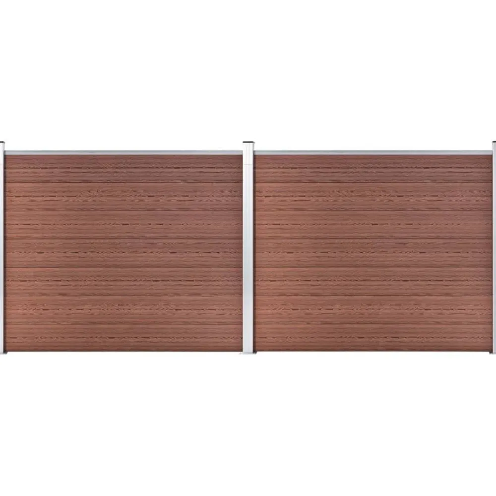 Online FinePRICE Aitapaneelisarja WPC 353x146 cm ruskea