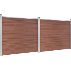 Online FinePRICE Aitapaneelisarja WPC 353x146 cm ruskea