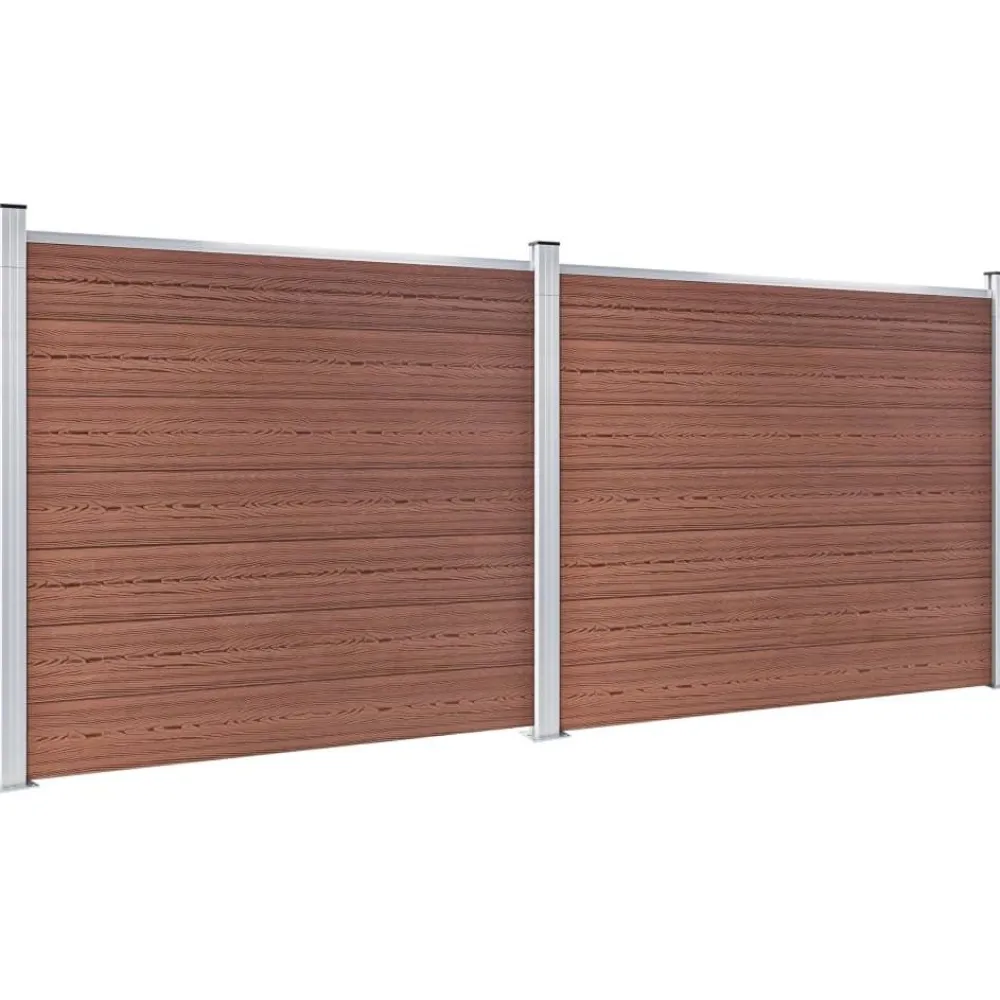 Online FinePRICE Aitapaneelisarja WPC 353x146 cm ruskea