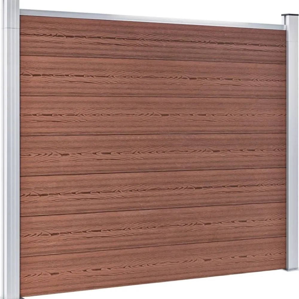 Online FinePRICE Aitapaneelisarja WPC 353x146 cm ruskea