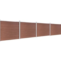 Discount FinePRICE Aitapaneelisarja WPC 699x146 cm ruskea