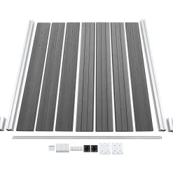 Online FinePRICE Aitapaneeli WPC 180x146 cm harmaa