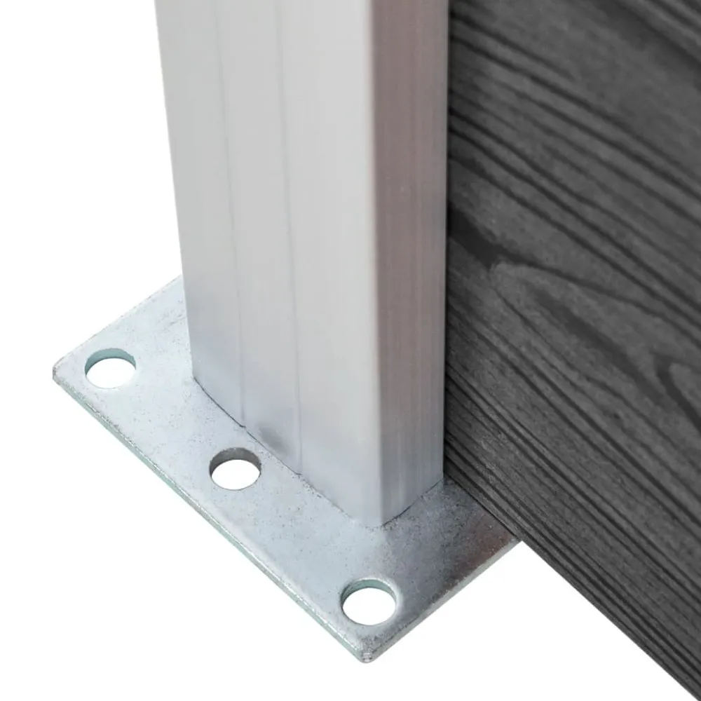 Outlet FinePRICE Aitapaneeli WPC 95x186 cm musta