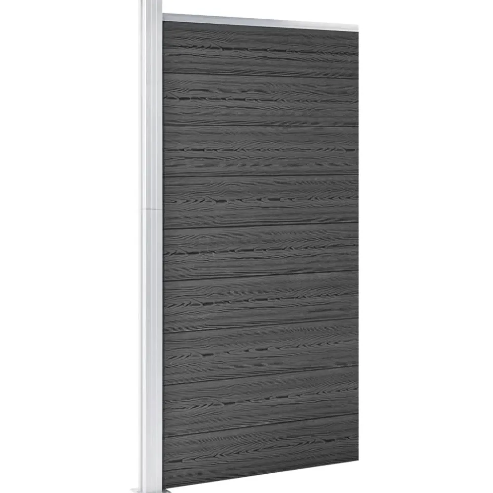 Outlet FinePRICE Aitapaneeli WPC 95x186 cm musta