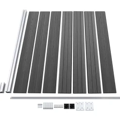 New FinePRICE Aitapaneeli WPC 175x146 cm musta
