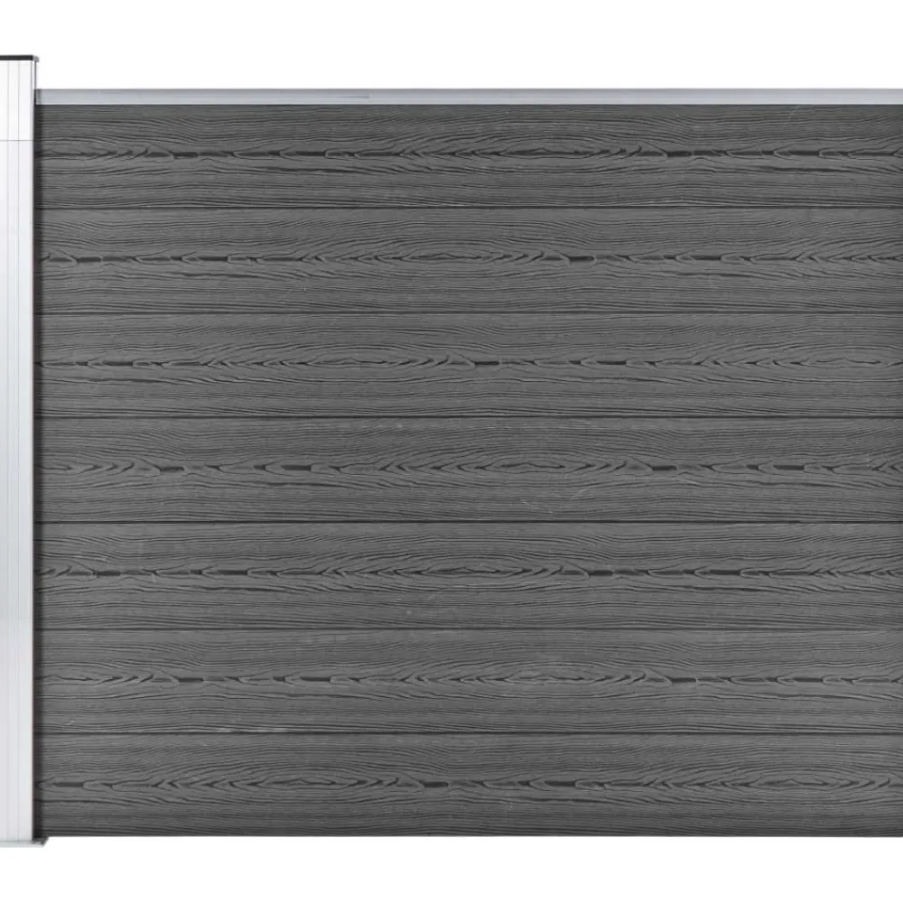 New FinePRICE Aitapaneeli WPC 175x146 cm musta