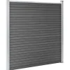 Outlet FinePRICE Aitapaneeli WPC 180x186 cm musta