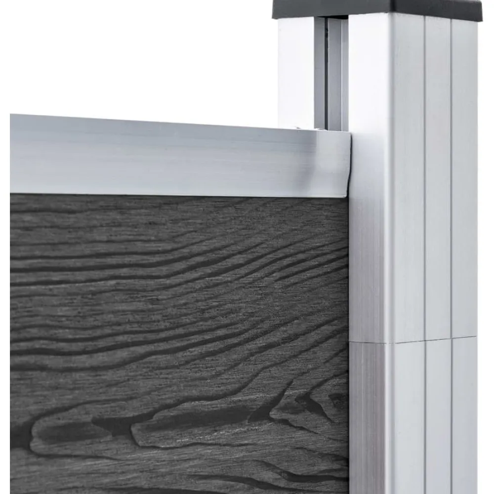 Outlet FinePRICE Aitapaneeli WPC 180x186 cm musta