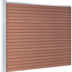 New FinePRICE Aitapaneeli WPC 175x146 cm ruskea