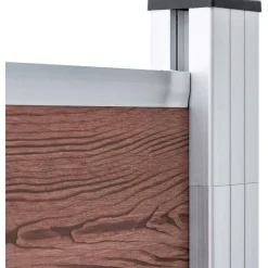Online FinePRICE Aitapaneeli WPC 180x146 cm ruskea