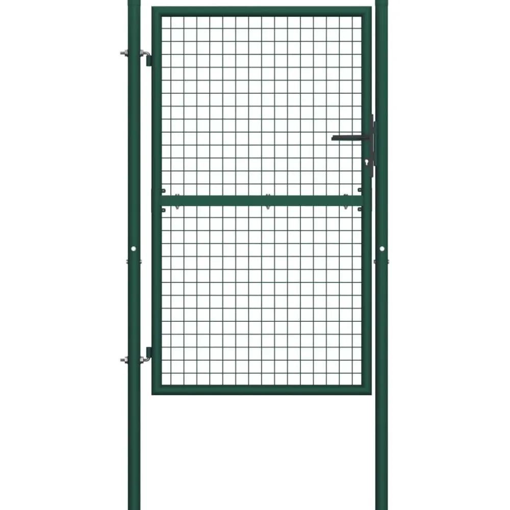 FinePRICE Aitaportti teräs 100x200cm vihreä