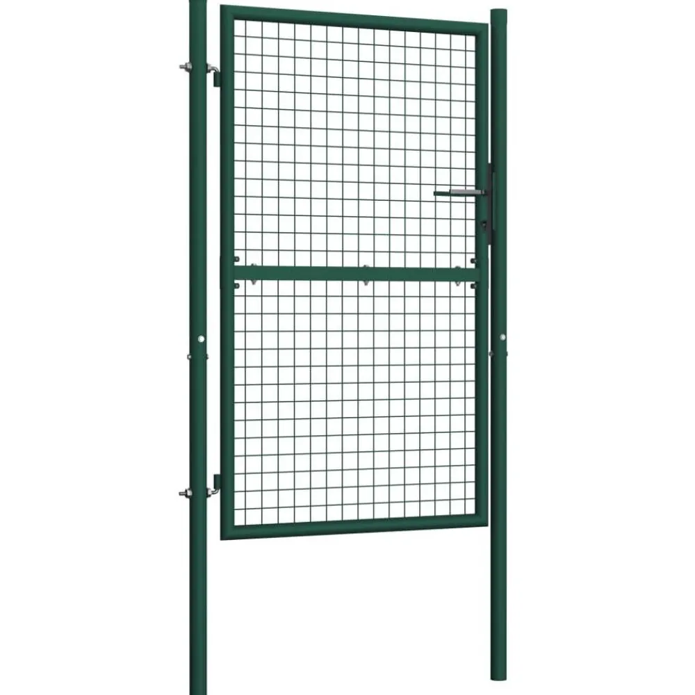 FinePRICE Aitaportti teräs 100x200cm vihreä