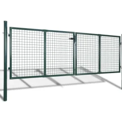 Online FinePRICE Aitaportti teräs 306x175cm vihreä
