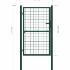 Online FinePRICE Aitaportti teräs 100x150cm vihreä