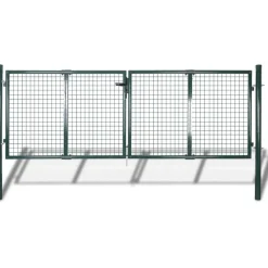 Discount FinePRICE Aitaportti teräs 306x150cm vihreä