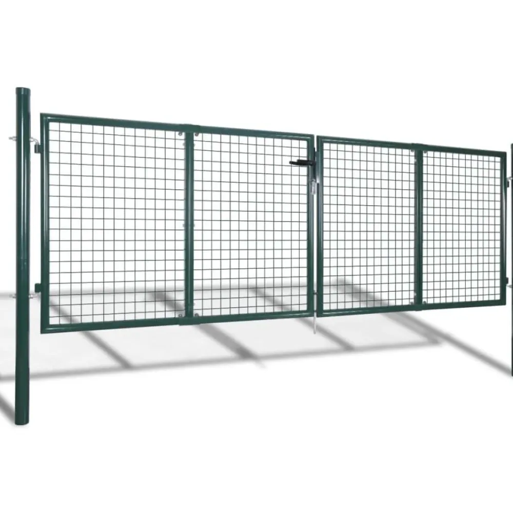 Discount FinePRICE Aitaportti teräs 306x150cm vihreä