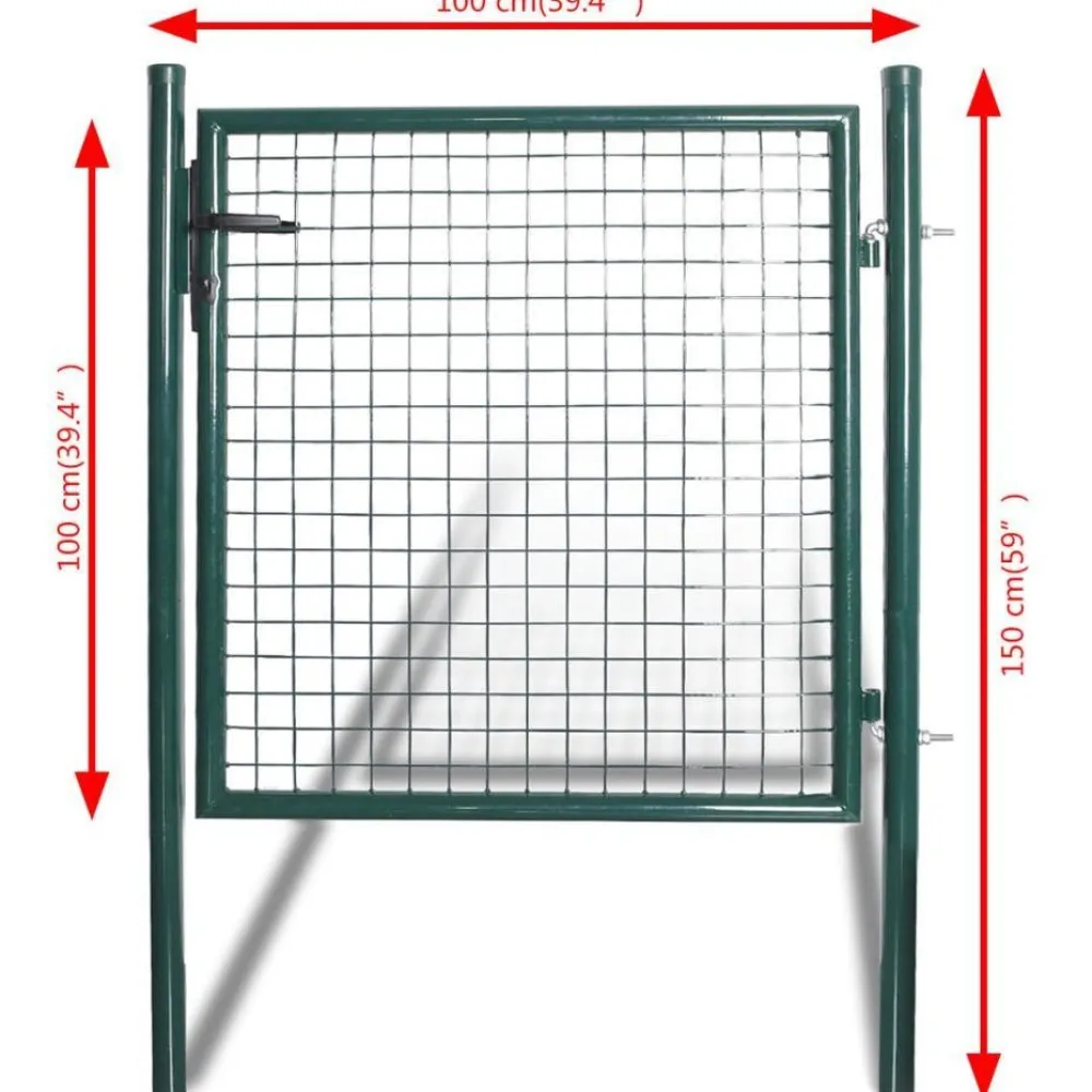 Outlet FinePRICE Aitaportti 100x150cm jauhemaalattu teräs