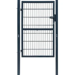 Outlet FinePRICE Aitaportti yksiovinen antrasiitin harmaa 106x170cm