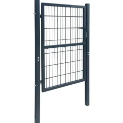 Outlet FinePRICE Aitaportti yksiovinen antrasiitin harmaa 106x190cm