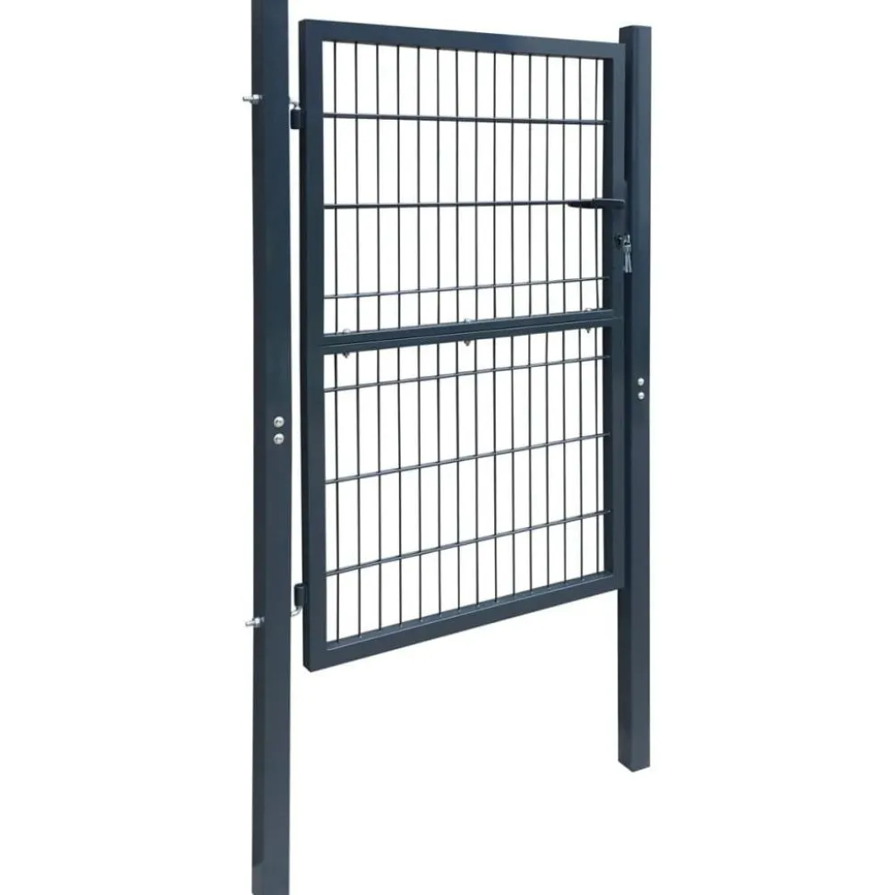 Clearance FinePRICE Aitaportti yksiovinen antrasiitin harmaa 106x230cm