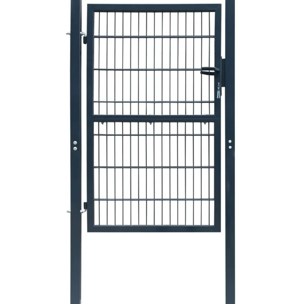Clearance FinePRICE Aitaportti yksiovinen antrasiitin harmaa 106x210cm