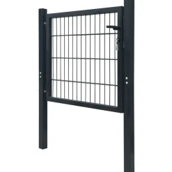 Hot FinePRICE Aitaportti yksiovinen antrasiitin harmaa 106x130cm