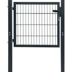 Hot FinePRICE Aitaportti yksiovinen antrasiitin harmaa 106x130cm