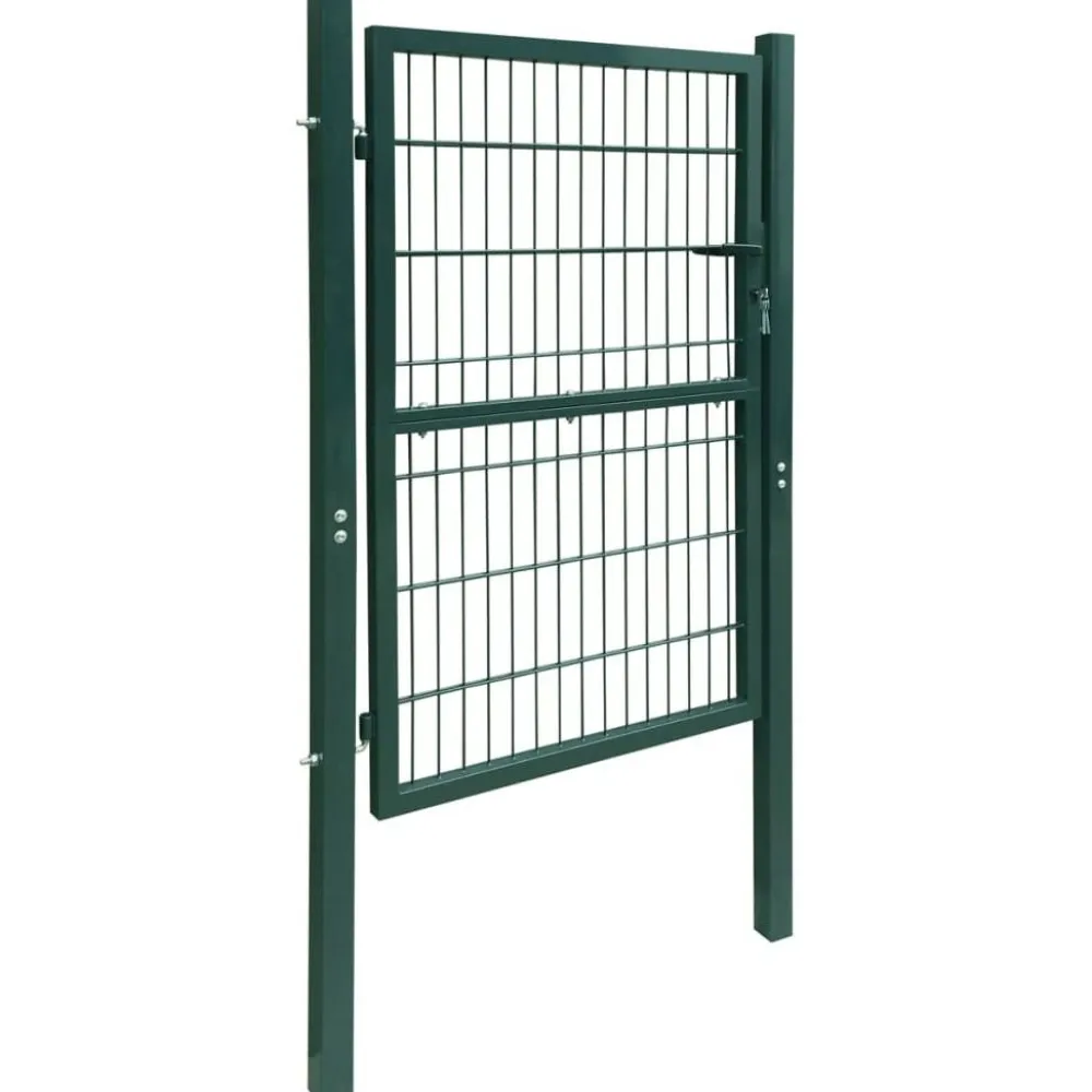 FinePRICE Aitaportti yksiovinen vihreä 106x210cm