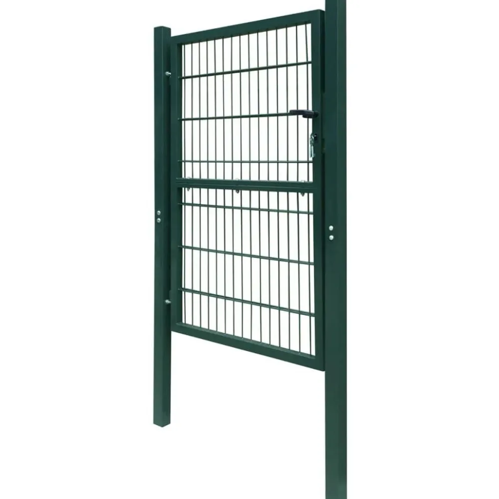 FinePRICE Aitaportti yksiovinen vihreä 106x210cm