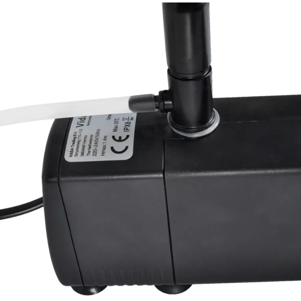 Outlet FinePRICE Akvaarion Suodatinpumppu Aktiivihiilellä 800L/h